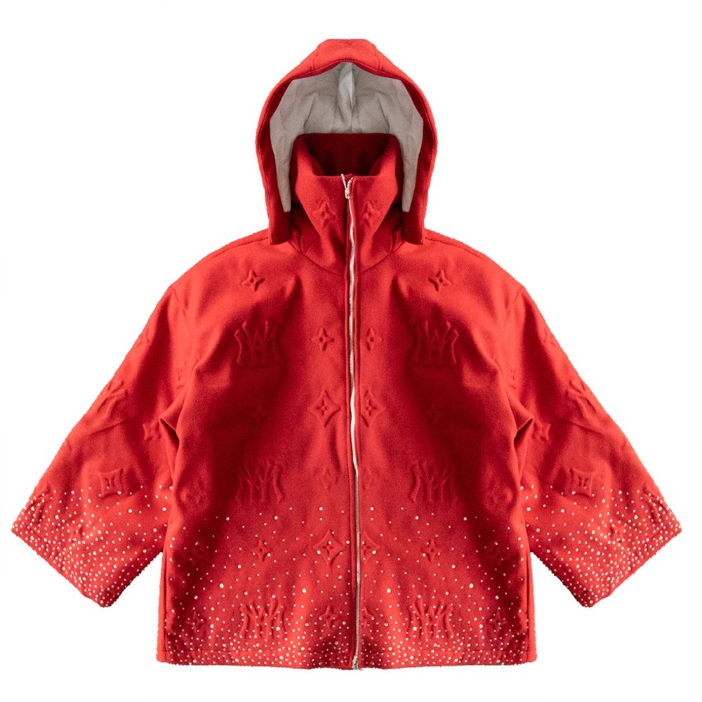 Watson Monogram Big Puffer Jacket (Red)